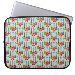 Hawaiian Ukulele Island Music Laptop Fodral