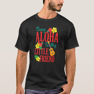 Hawaiian Ukulele Uke säger Aloha till min lilla vä T Shirt