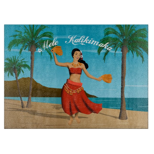 Hawaiian Vintage Mele Kalikimaka Postcard (Framsidan)