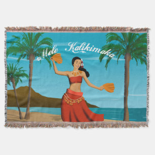Hawaiian Vintage Mele Kalikimaka Postcard Filt