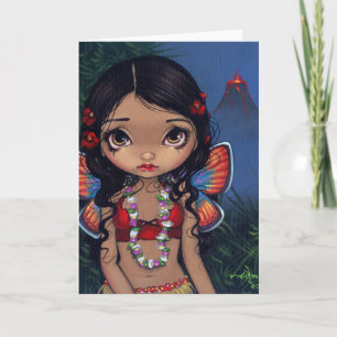 "Hawaiian Volcano Fairy"-hälsningskort Kort