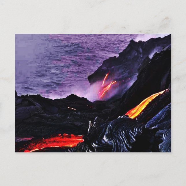 Hawaiian Volcano vycard Vykort (Framsida)