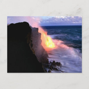 Hawaiian Volcano vycard Vykort
