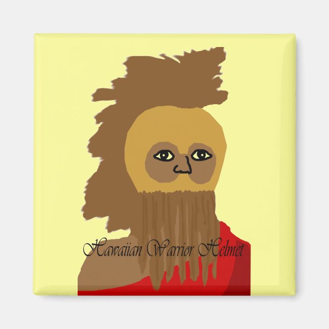 Hawaiian Warrior Helmet magnet (Framsidan)