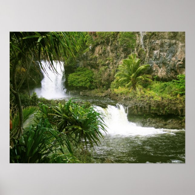 Hawaiian Waterfall1 Poster (Framsidan)