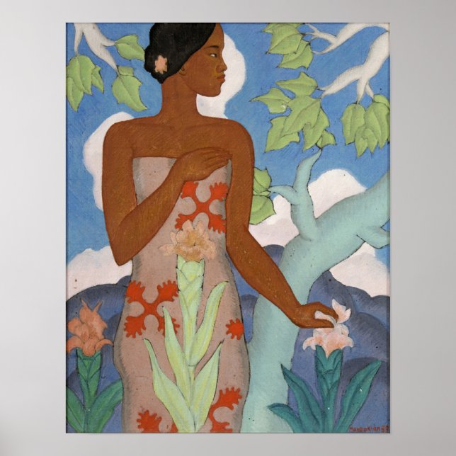 Hawaiian Woman - Arman Manookian Poster (Framsidan)