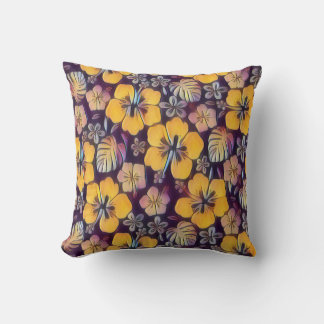 Hawaiian Yellowish Hibiscus Kudde