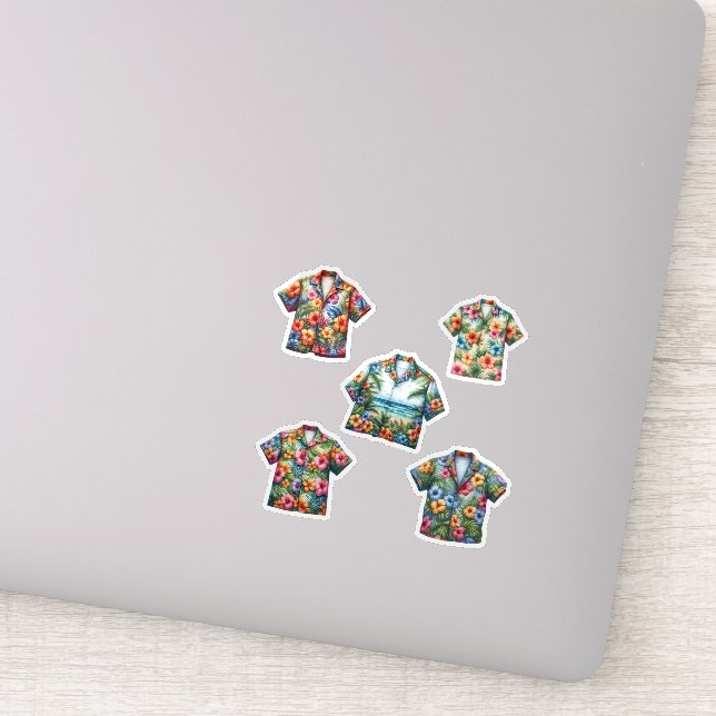 Hawaiianaskor Sommarmode Klistermärken (Detalj)