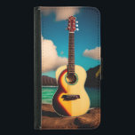Hawaiiansk akustisk guitar Wallet Case Plånboksfodral För Samsung Galaxy S5<br><div class="desc">Hawaiiansk akustisk guitar Wallet Case</div>