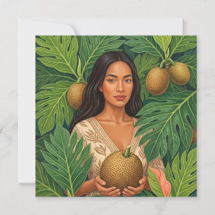 Hawaiiansk aloha konstkort tom baksida