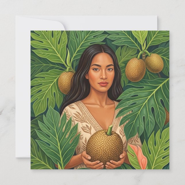 Hawaiiansk aloha konstkort tom baksida (Framsida)