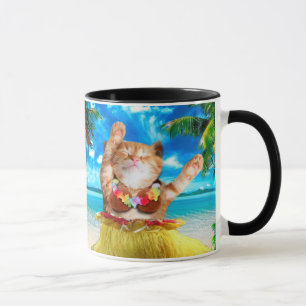 Hawaiiansk dancer cat mugg