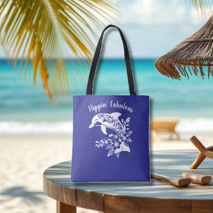 Hawaiiansk delfin-Flippin' Fabulous-Blue Tygkasse