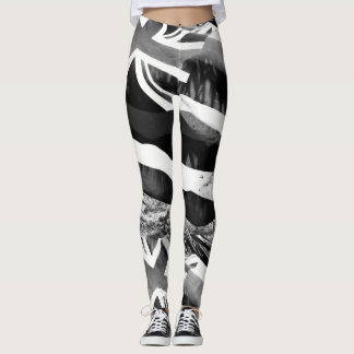 Hawaiiansk Flagga i Monotone Leggings