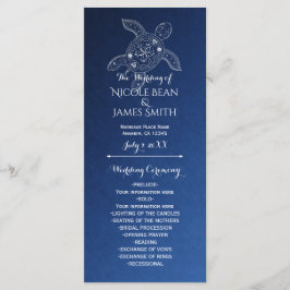 Hawaiiansk havssköldpadda Vit på Blå Strand Progra Program