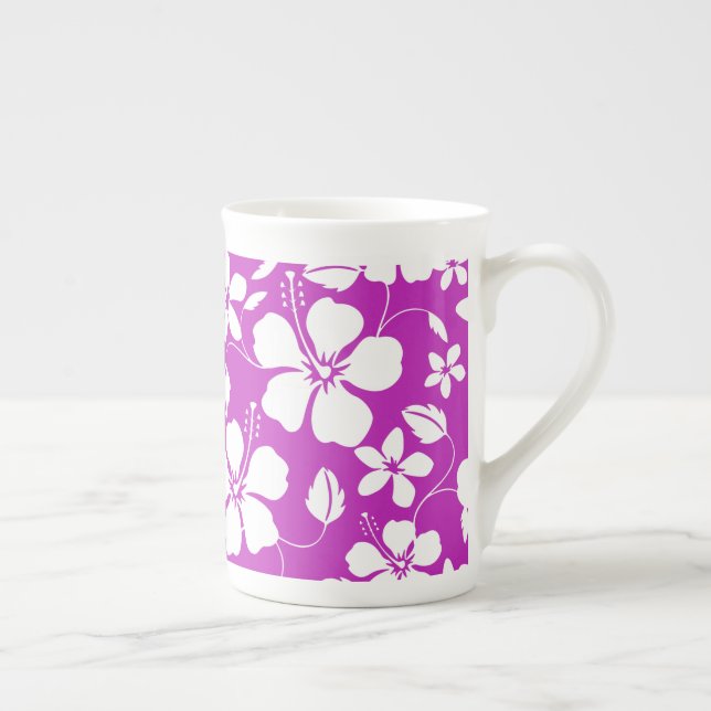 Hawaiiansk hula- (Hibiscus) bär BENCHINA MUG Benporslin Mugg (Höger)