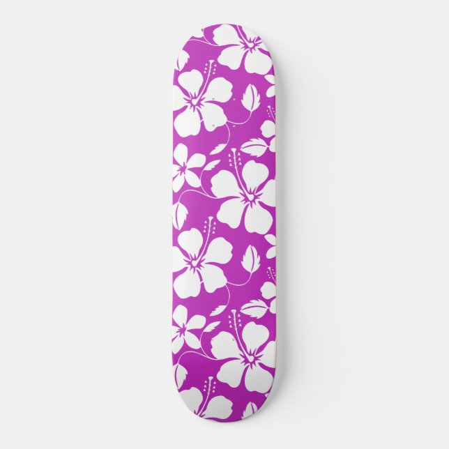 Hawaiiansk Hula (Hibiscus) Bär Mini Skateboard Bräda 18,5 Cm (Framsida)