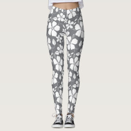 Hawaiiansk hula (Hibiscus) tenn Leggings