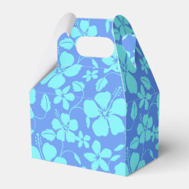 Hawaiiansk Hula (Hibiskus) Blågrön/ Turkos Presentaskar