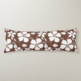 Hawaiiansk Hula (Hibiskus) Brun Kroppskudde