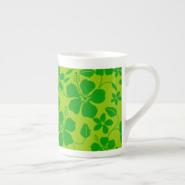 Hawaiiansk Hula (Hibiskus) CITRON & LIME Benporslin Mugg
