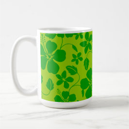 Hawaiiansk hula (Hibiskus) CITRON & LIME Kaffemugg