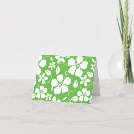 Hawaiiansk Hula (Hibiskus) Lime Tack Kort