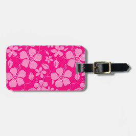 Hawaiiansk Hula (Hibiskus) Rosa Guava Bagagebricka