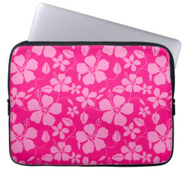 Hawaiiansk hula (hibiskus) rosa guava laptop fodral