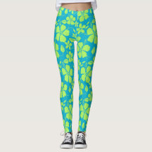 Hawaiiansk Hula (Hibiskus) Teal Lime
