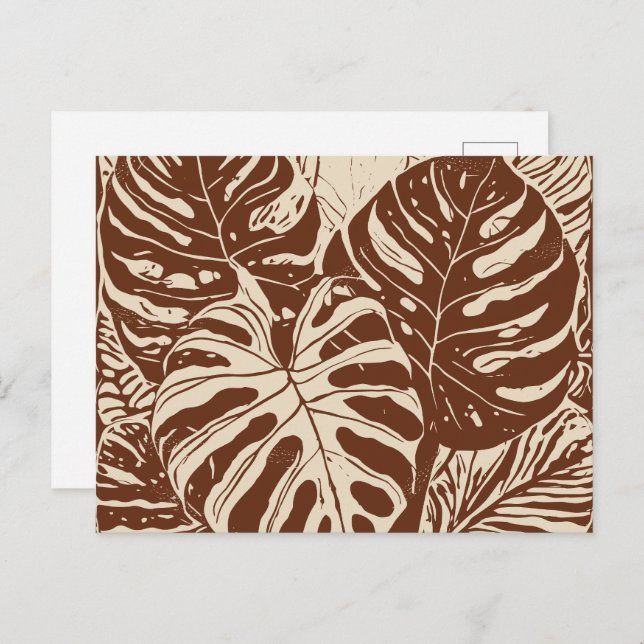 Hawaiiansk konst vykort (Fram/baksida)