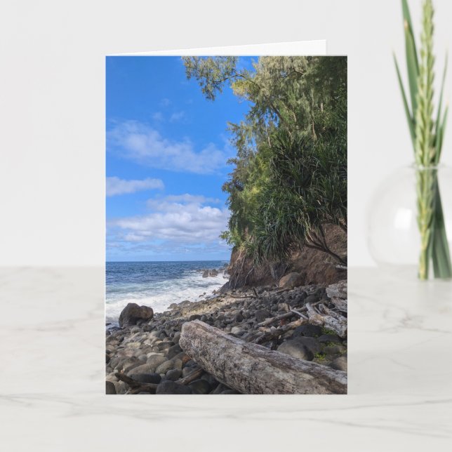 Hawaiiansk naturlandskapsfotografering kort (Framsida)