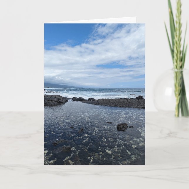 Hawaiiansk naturlandskapsfotografering kort (Framsida)