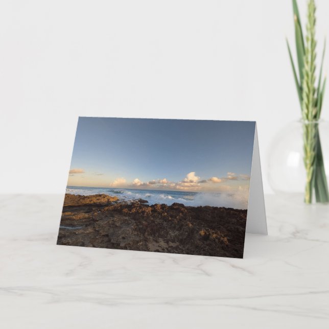 Hawaiiansk naturlandskapsfotografering tack kort (Framsida)