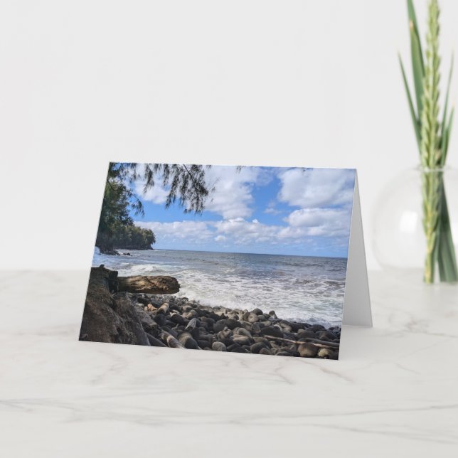 Hawaiiansk naturlandskapsfotografering tack kort (Framsida)