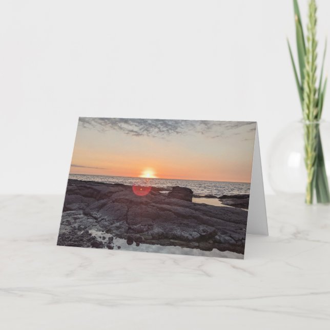 Hawaiiansk naturlandskapsfotografering tack kort (Framsida)