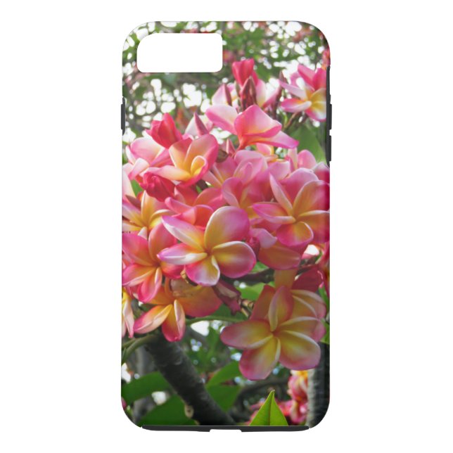 Hawaiiansk plumeria Case-Mate iPhone skal (Baksida)