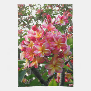 Hawaiiansk plumeria kökshandduk