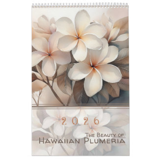 Hawaiiansk Plumerias Skönhet Kalender
