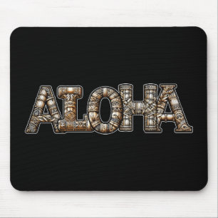 Hawaiiansk polynesiskt Aloha-bambuutseende Musmatta