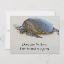 Hawaiiansk sköldpaddsinbjudan