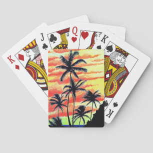 Hawaiiansk solnedgång Coco Palms Casinokort