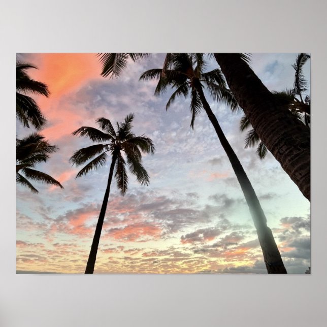 Hawaiiansk solnedgång poster (Framsidan)