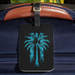 Hawaiiansk strand sommar tropisk semester palmer bagagebricka