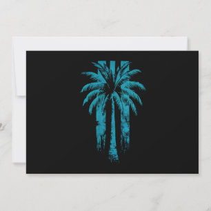 Hawaiiansk strand sommar tropisk semester palmer inbjudningar