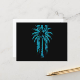 Hawaiiansk strand sommar tropisk semester palmer vykort