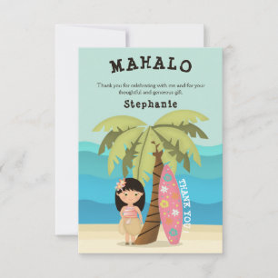 Hawaiiansk Surfartjejke Inbjudningar