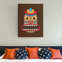 Hawaiiansk Tiki-mask