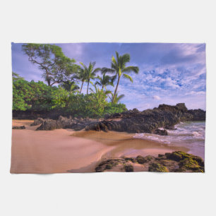 Hawaiiansk Tropical Sandy Beach Kökshandduk