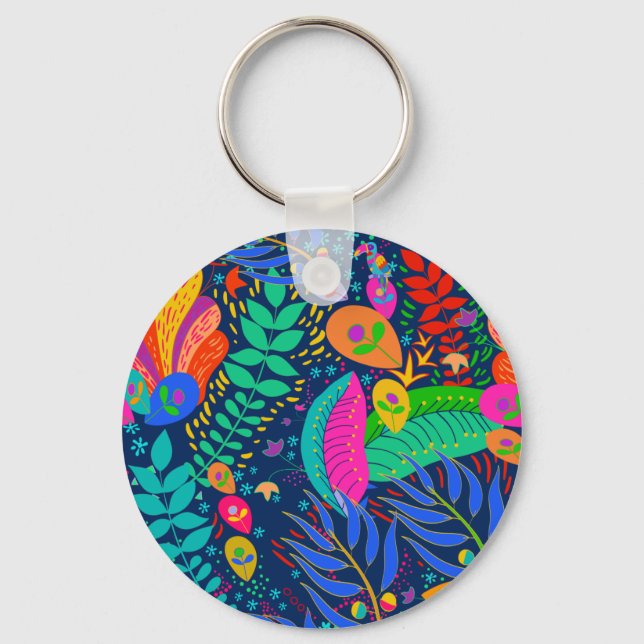 Hawaiiansk tropisk djungel nyckelring (Framsida)